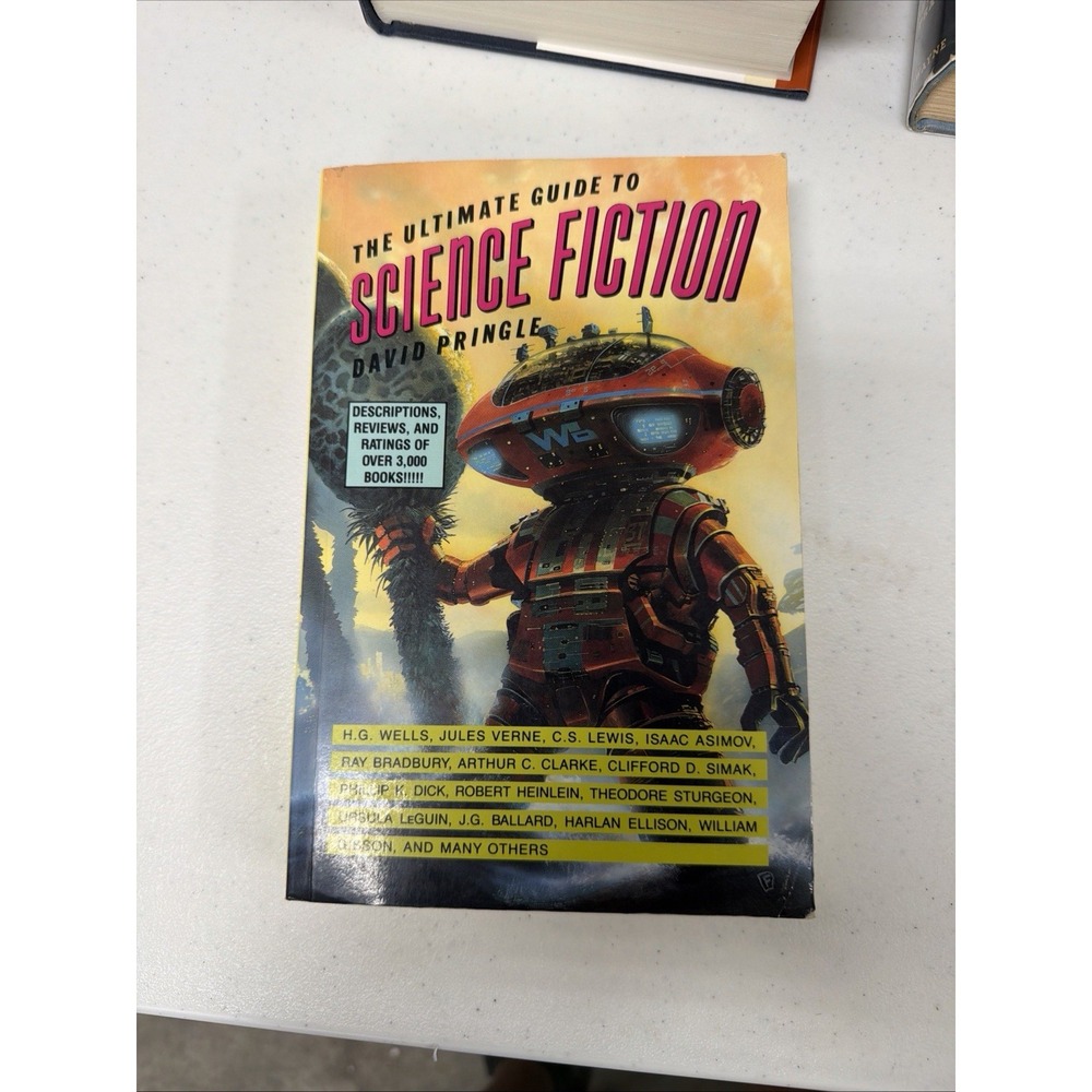 Ultimate Guide to Science Fiction David Pringle 1990 1st Ed. Paperback Book VF+